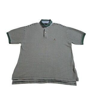 VTG Tommy Hilfiger Striped Polo Shirt Large Short Sleeve Golf Casual Classic Y2K